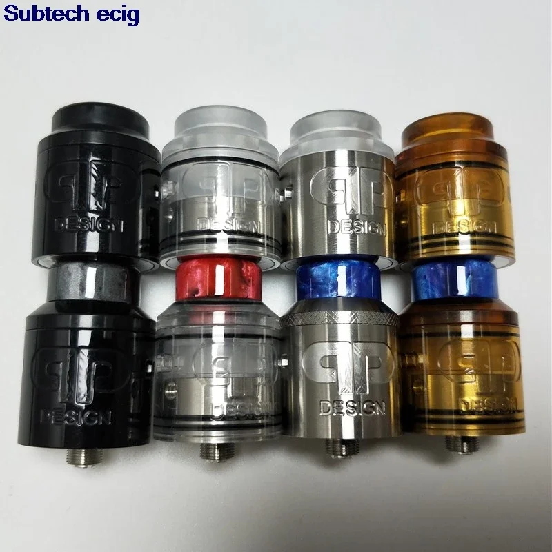 QP Design KALI V2 RDA Top Airflow 25mm Tank Atomizers PC PEI Material Deck Pull Up Top Fill Vape vs Fatality Juggerknot RTA Ecig