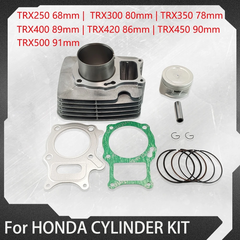 Motorcycle Cylinder Kit Piston Ring Bearing Gasket Roller Assembly For HONDA TRX250 TRX300 TRX350 TRX40 TRX420 TRX450 TRX500 ATV