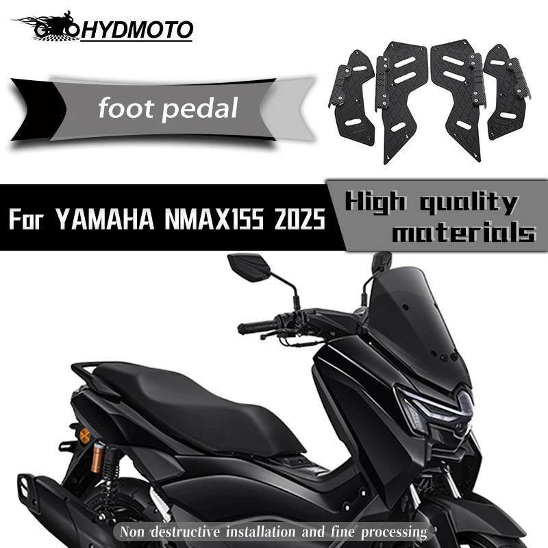 

For Yamaha NMAX155 nmax155 2025 Modified Footrests Foot Pedal Anti Slip Collision Protection Thickened Foot Pedals