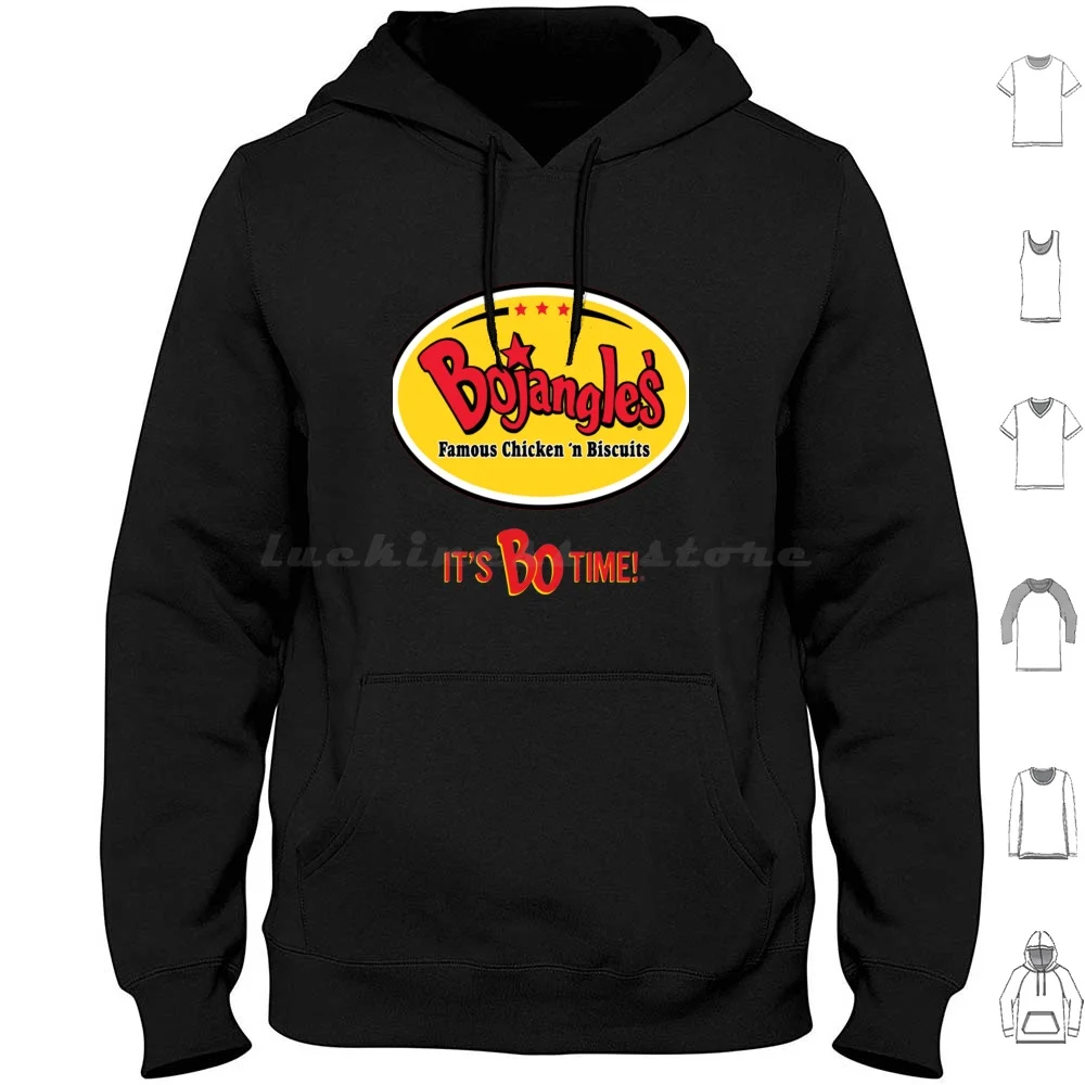 مطعم Bojangles It S Bo Tim، Restaurant Bojangles' It's Bo Day! هوديي قطن كم طويل مطعم Bojangles