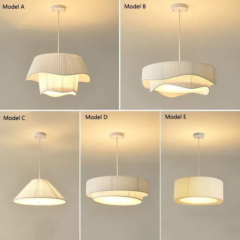 Fabric Pendant Light Designer Hanging Lighting Suspension Lamp Decoration Chandelier Fixture