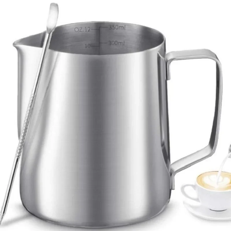 100/350/600ml Milk Jugs Fashion Stainless Steel Milk Craft Milk Frothing Pitcher Coffee Latte Frothing Art Jug Pitcher Mug Cup