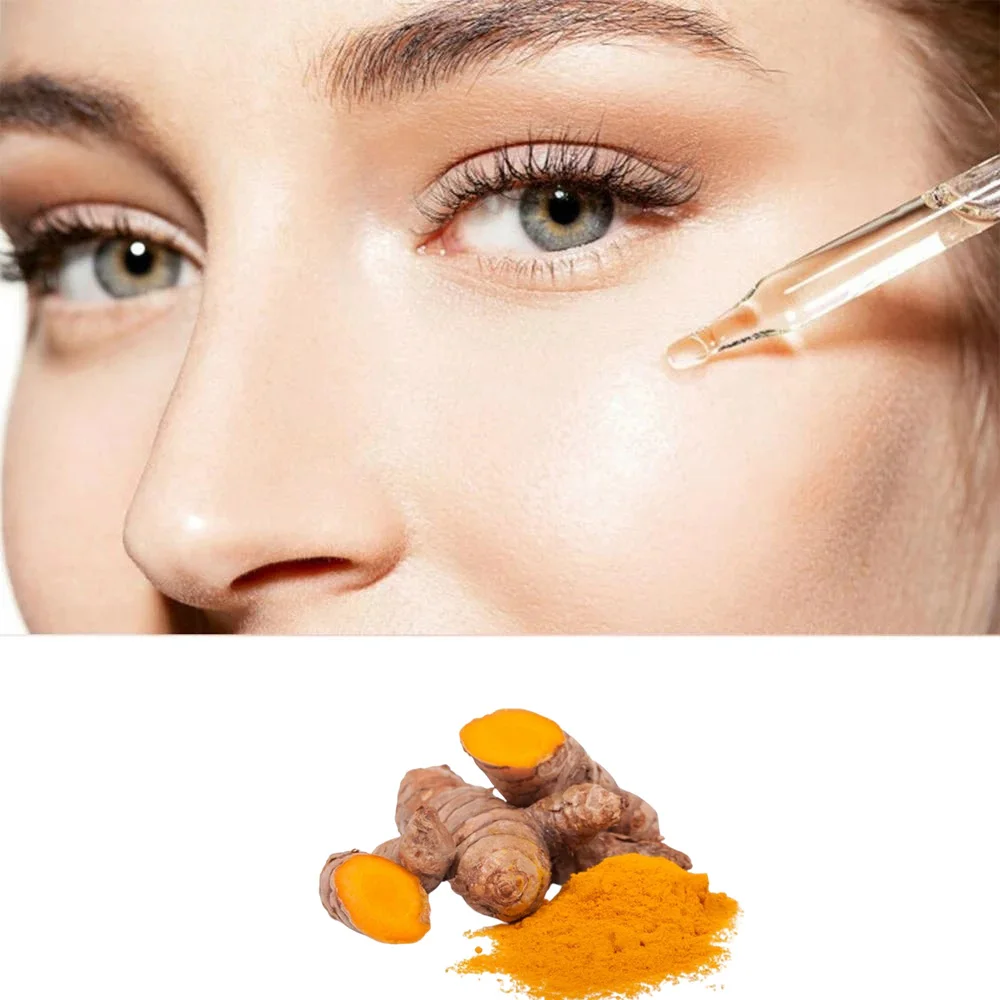 Moisturizing Face Serum Turmeric Essential Oil Lift Brighten Firming Skin Smooth Anti-aging Lighten Spots Face Care Essence images - 6