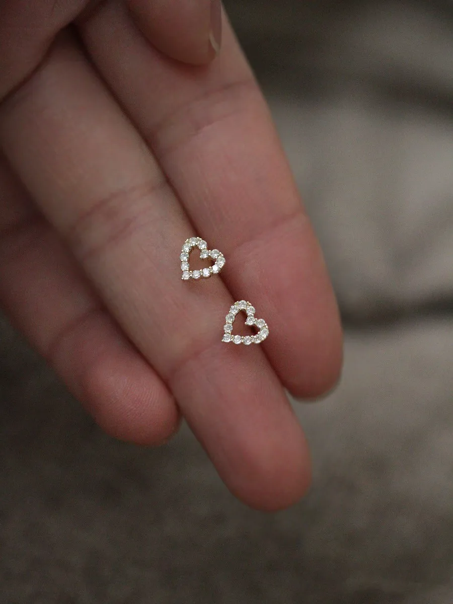 Pendientes de mariposa de circonita brillante con aguja de plata 925, accesorios de joyería para estudiantes, pendientes de botón de cristal Simple