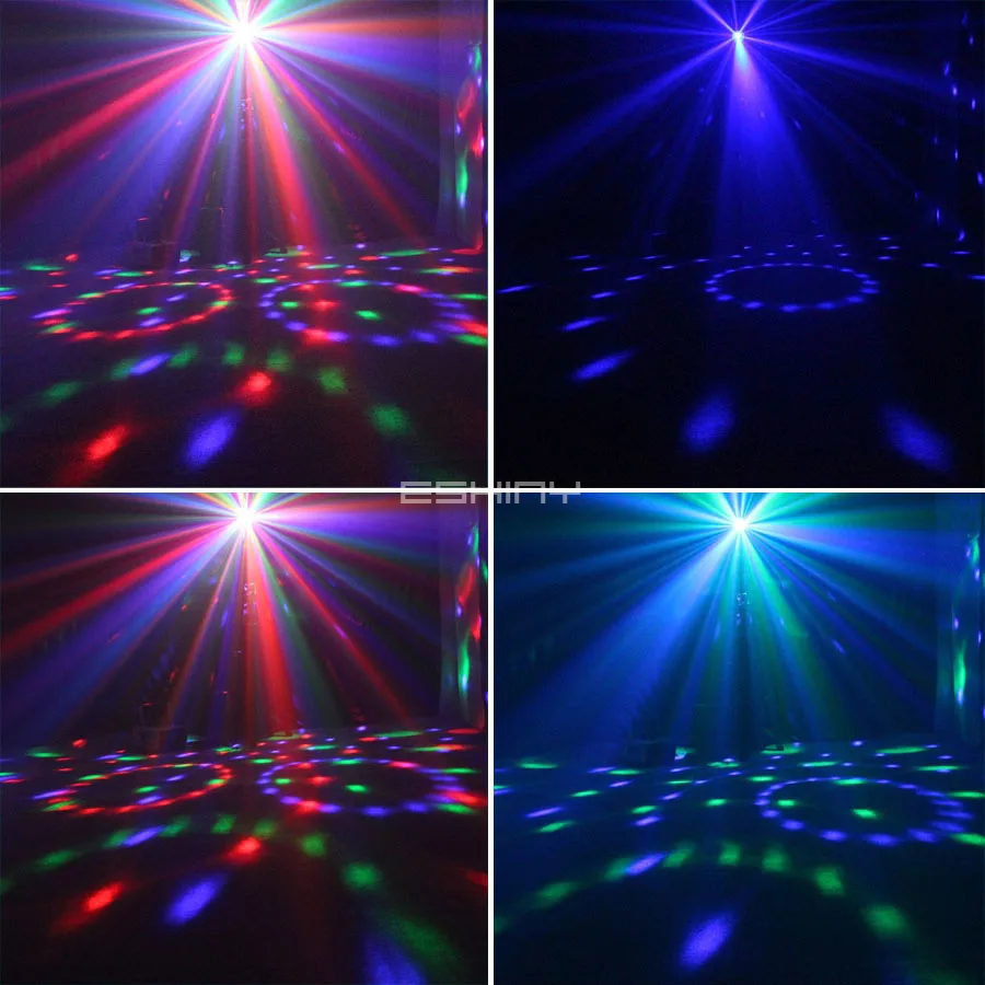 Sound Activated Rotating Disco Light Colorful LED Stage Light 3W RGB Laser Projector Lamp DJ Party Light for Home KTV Bar Xmas