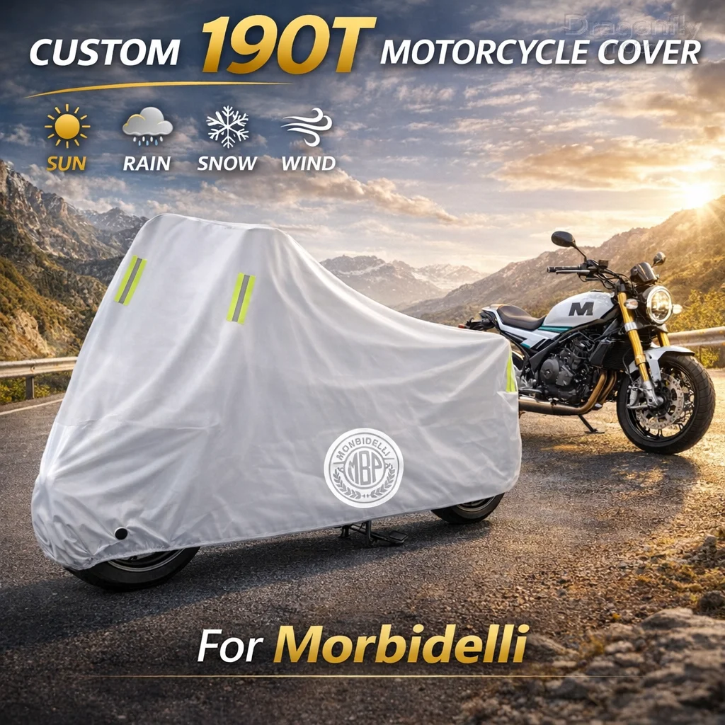 

Чехол для мотоцикла Morbidelli T 1002 VX 502 250X 125X, серебристый, водонепроницаемый, защита от УФ-излучения, дождя, пыли, солнца, для улицы и дома