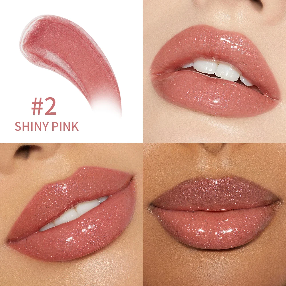 Lakerain liquide vernis à lèvres 8 couleurs Texture lisse brillant à lèvres longue durée hydratant hydratant peau des lèvres plus dodues maquillage des lèvres