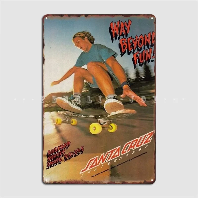 Skate Aesthetic Metal Sign Wall Pub Club Bar Designing Plates Tin Sign Posters