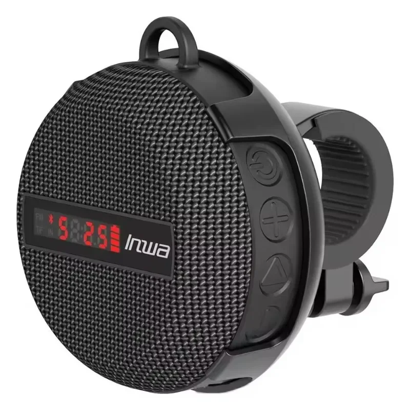 Outdoor Riding Hiking Bike Speaker with Speed and Time Display AUX TF Bluetooth Portable Waterproof Sport Speaker