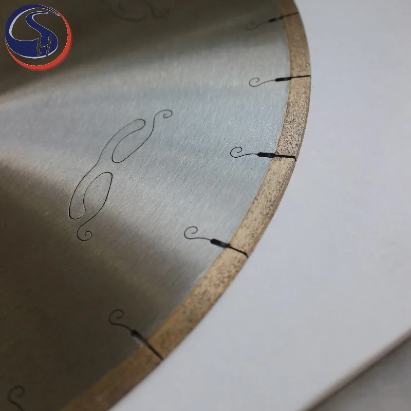 HS Tools HS400-S/M 16inch D400mm Industrial Grade Ti-Coated Best Sound-Absorbing Marble Diamond Cutting Saw Blade OEM