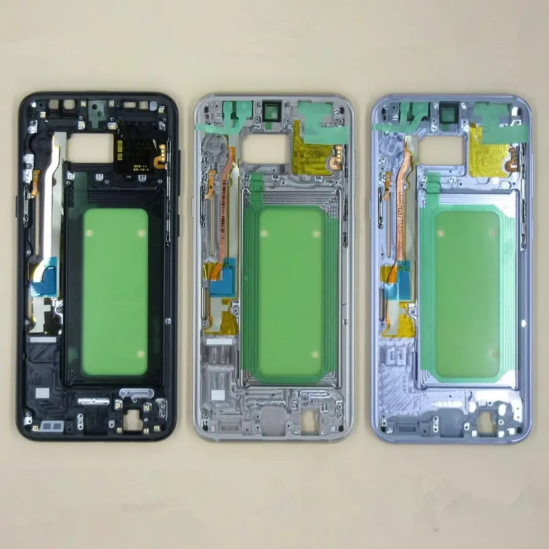 S8Plus For Samsung Galaxy S8 Plus G955 Middle Frame Housing Board LCD Faceplate Bezel Replace Repair Parts + Side Buttons