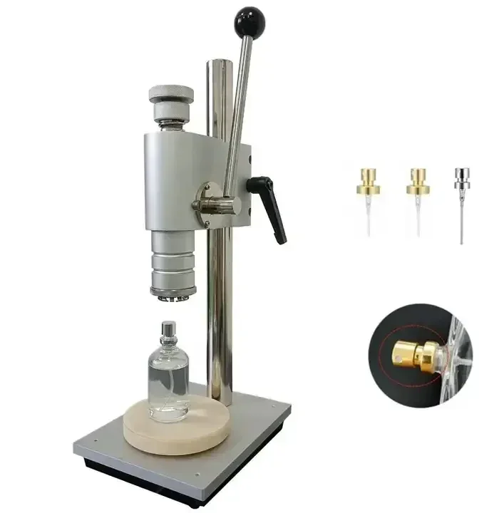 Manual desktop perfume crimping machine for perfume bottles