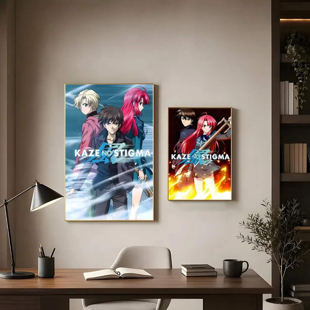 Action anime Kaze no Stigma Poster Modern Interior Wall Decor & Trendy Home Highlights