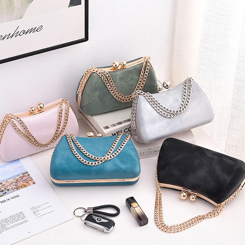 Vintage Women Bags Luxury Brands Designer Purse and Handbags Ladies Phone Crossbody Shoulder Bags Trend 2023 Metal Clutch Wallet