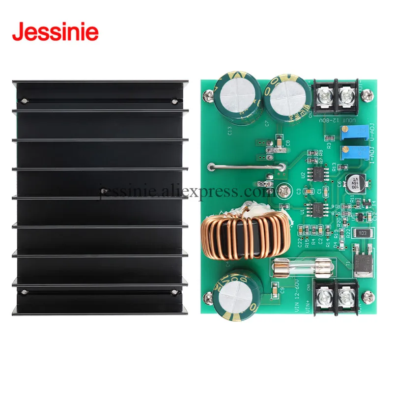 600W DC 10-60V To 12-80V High Power Boost Module MPPT Solar Constant Voltage Constant Current Vehicle Voltage Regulator Board