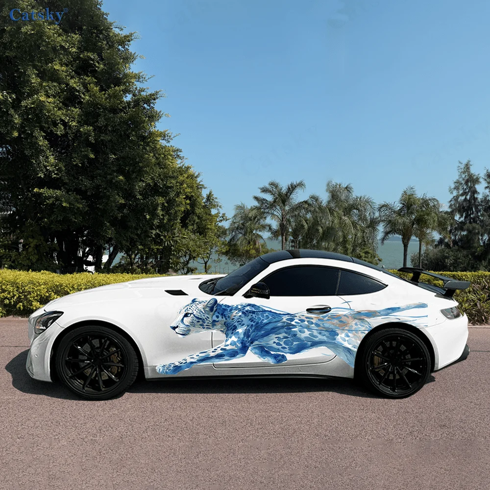 

Синяя линия, кривая движения животного, автомобильные виниловые наклейки, самоклеящаяся наклейка из ПВХ, подходит для грузовиков, внедорожников, декора, автоаксессуары, подарок