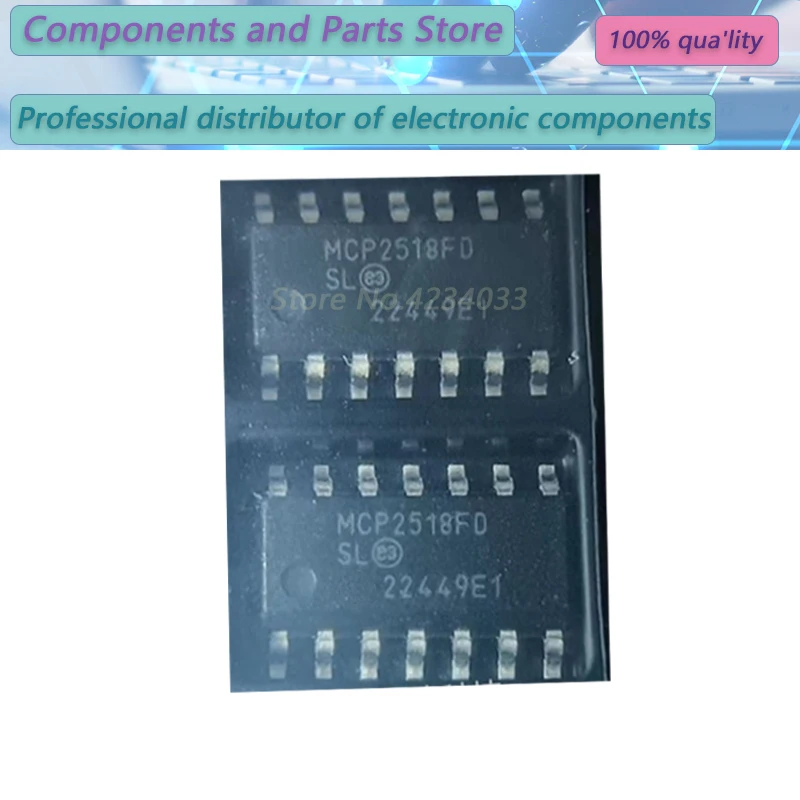 10PCS  MCP2518FDT-E/SL  P2518FDTE  MCP2518FD  SOP-14  new100%  MCP25 18FDT-E