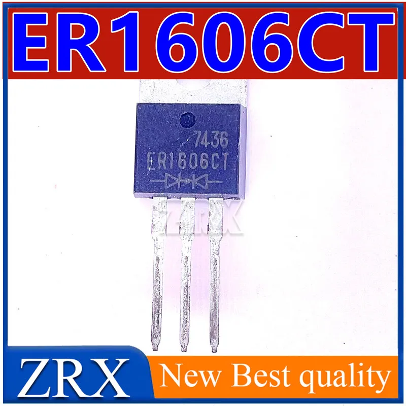 수입 오리지널 ER1606CT TO-220 빠른 복구 다이오드, 16A 600V, 5 개/로트