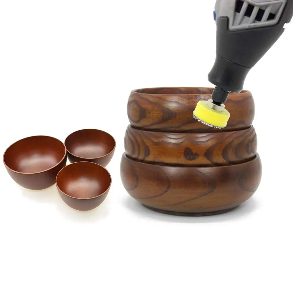 VIBRATITE-Kit de almohadillas de lijado, almohadilla de lijado de gancho y bucle, 6 piezas, 1 pulgada, taladro de vástago de 2,35mm x 10mm, 3mm x 10mm, 3mm x 30mm, 6mm x 30mm