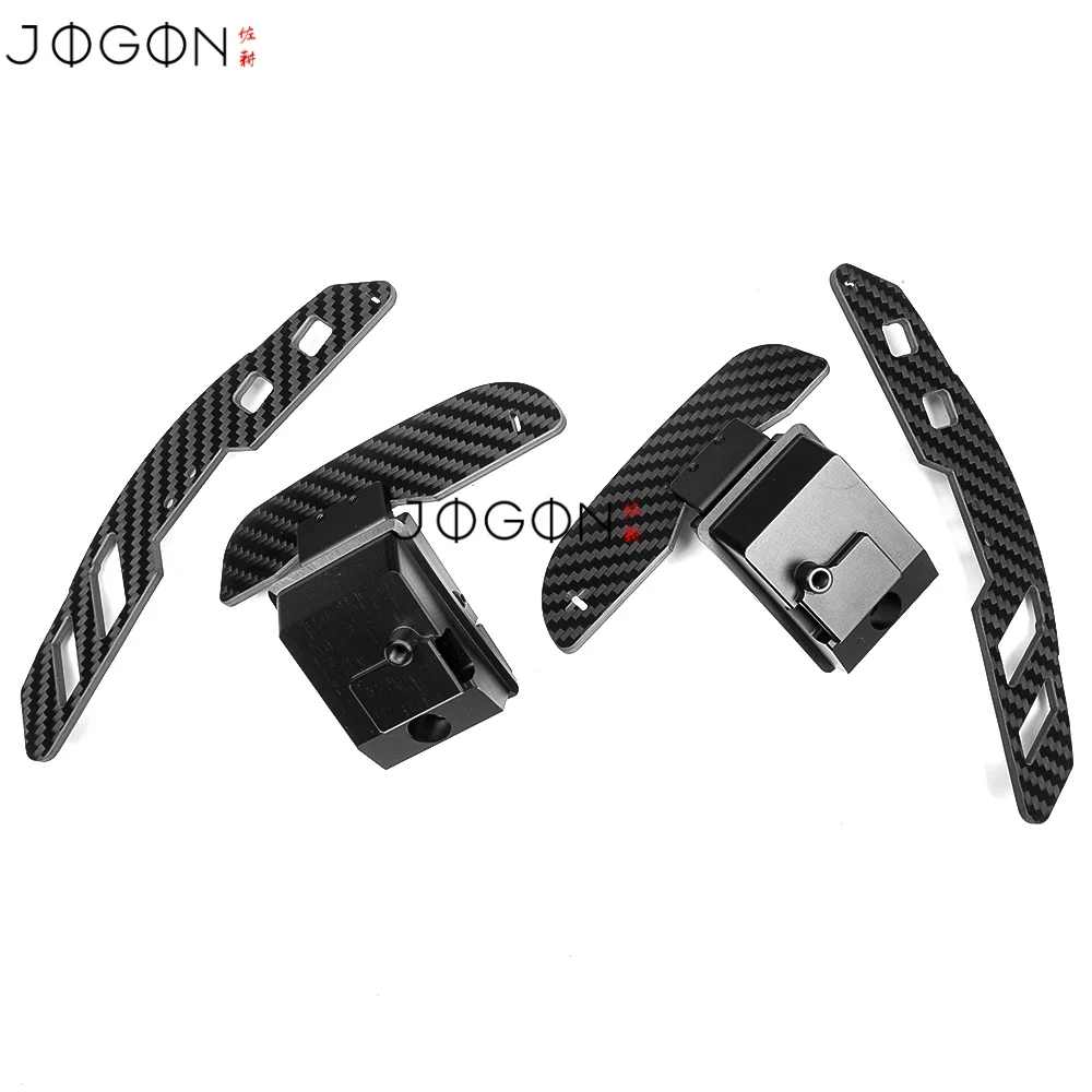 현대 I30 KONA N 2021-2024 용 교체 탄소 섬유 마그네틱 시프트 패들 자동차 스티어링 휠 DSG 확장 커버 트림