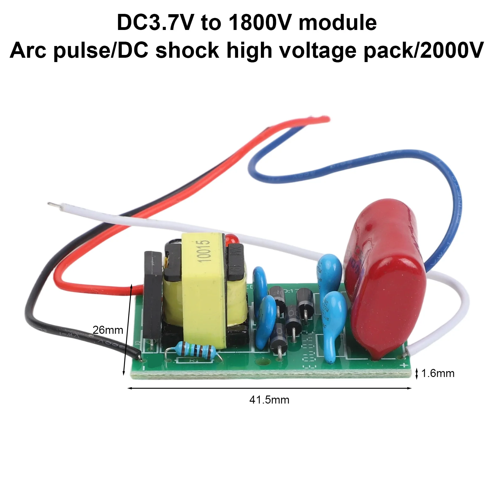 DC3.7V Up To 1800V Booster Step Up Module Pulse Dc Electric Shock High Voltage 2000V  Power Supply Module