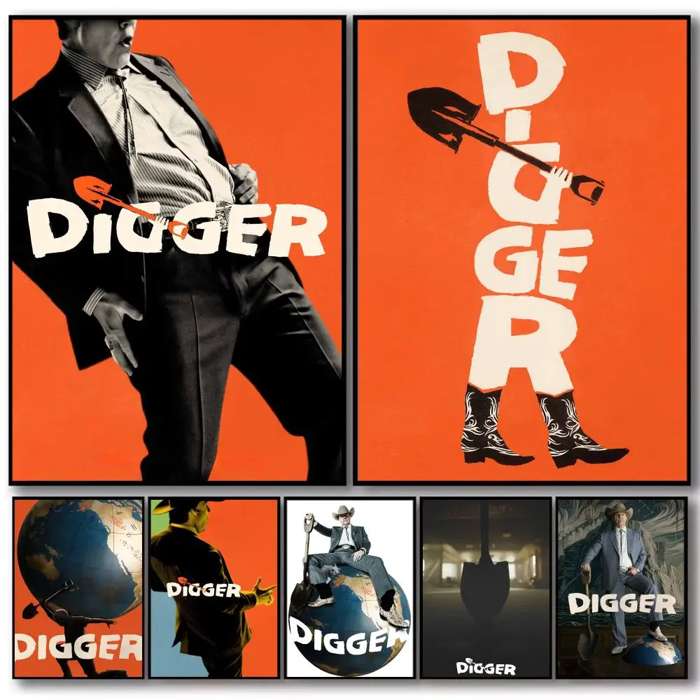Comedy Movie D-Digger Poster PP Wall Decor Posters Celebrity Art Prints Aesthetic Wall Art Bedroom Office Home Gift
