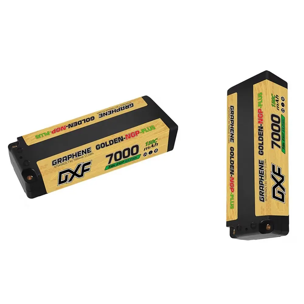DXF 2S Lipo 7000mAh batterie 7.6V 150C avec connecteur EC5 T Deans batterie à coque rigide pour voiture RC bateau camion hélicoptère avion