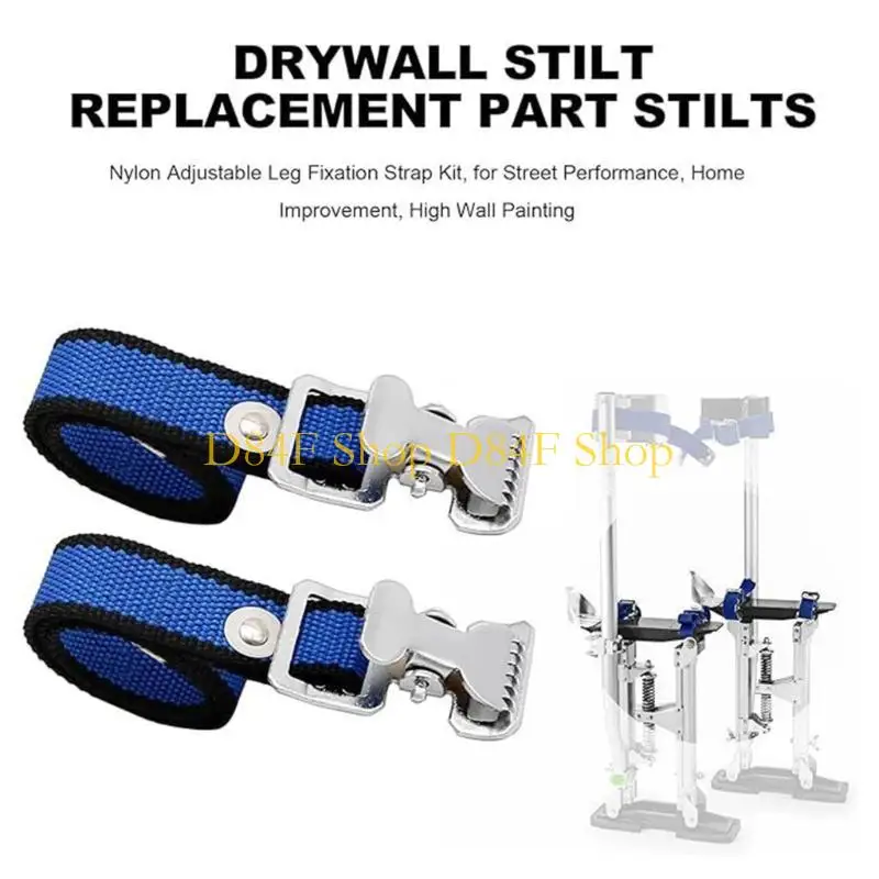 D84F Stilt Straps استبدال الرسامين الحزام القابل للتعديل المشي نايلون تركيب نايلون مع مسامير وفواصل تحسين المنزل #5