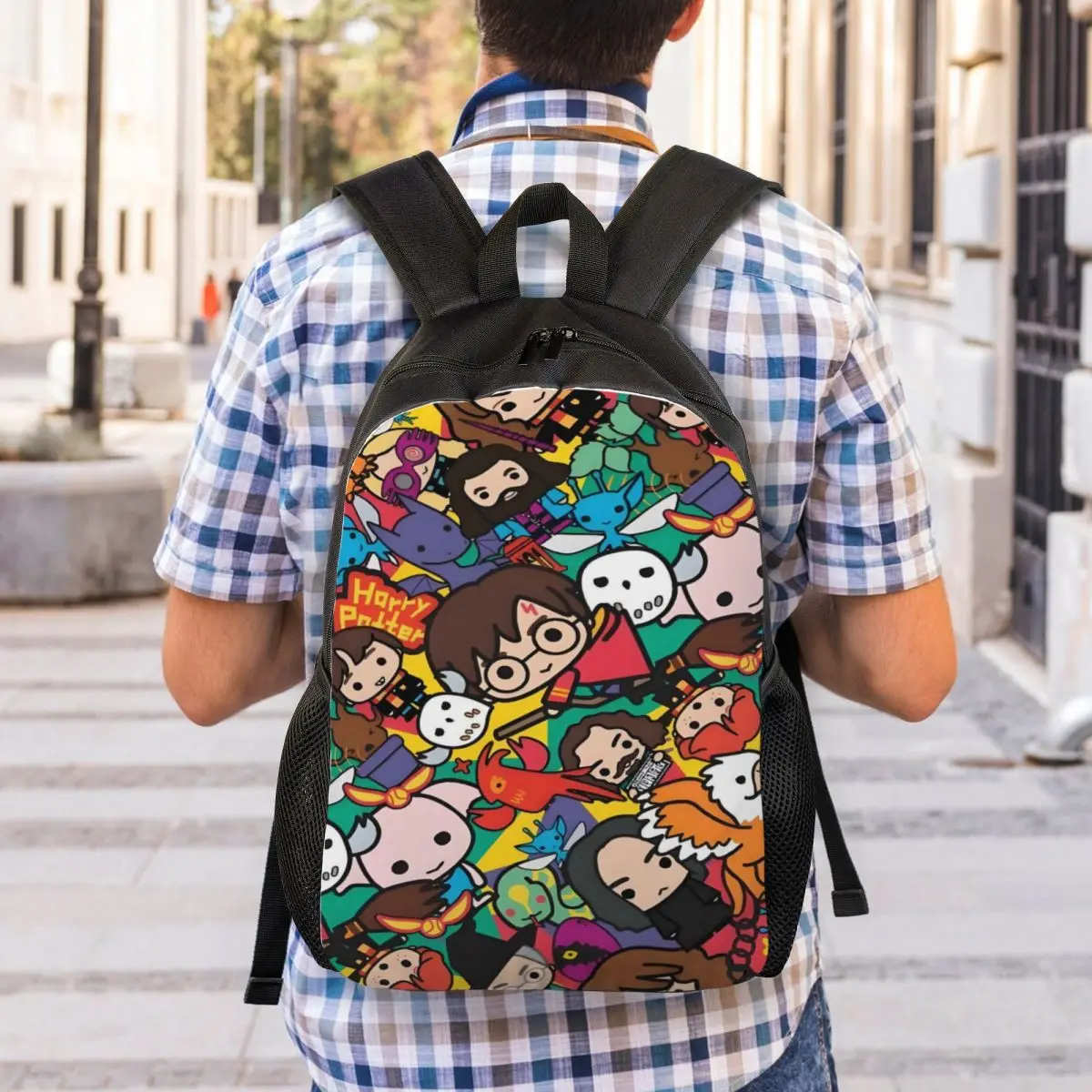 Aangepaste H-Harrys reisrugzak heren dames schoollaptop boekentas Magic School College Student dagrugzaktassen