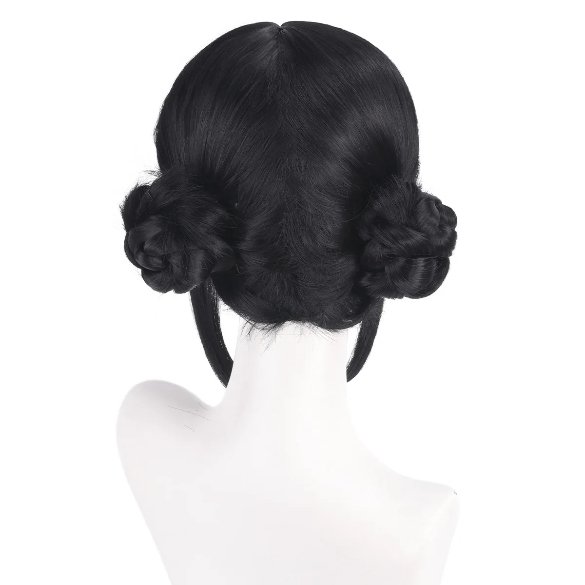 Peruka Cosplay Zoey Syntetyczne Włosy Anime KPop Demon Hunters Role Play Czarne Włosy Pasma Peruka Sceniczna Dla Kobiet