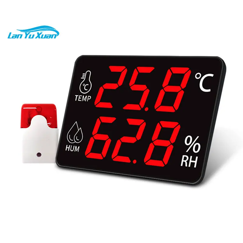 

Large Screen Thermometer And Hygrometer Calibrate Temperature Transmitter With Audible And Visual Alarm