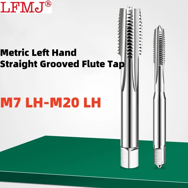 

1PCS HSS Metric /Fine Left hand Straight Grooved Flute Tap M7M8M9M10M11M12M13M14M15M16M17M18M19M20 LH Left Screw Threading Tap