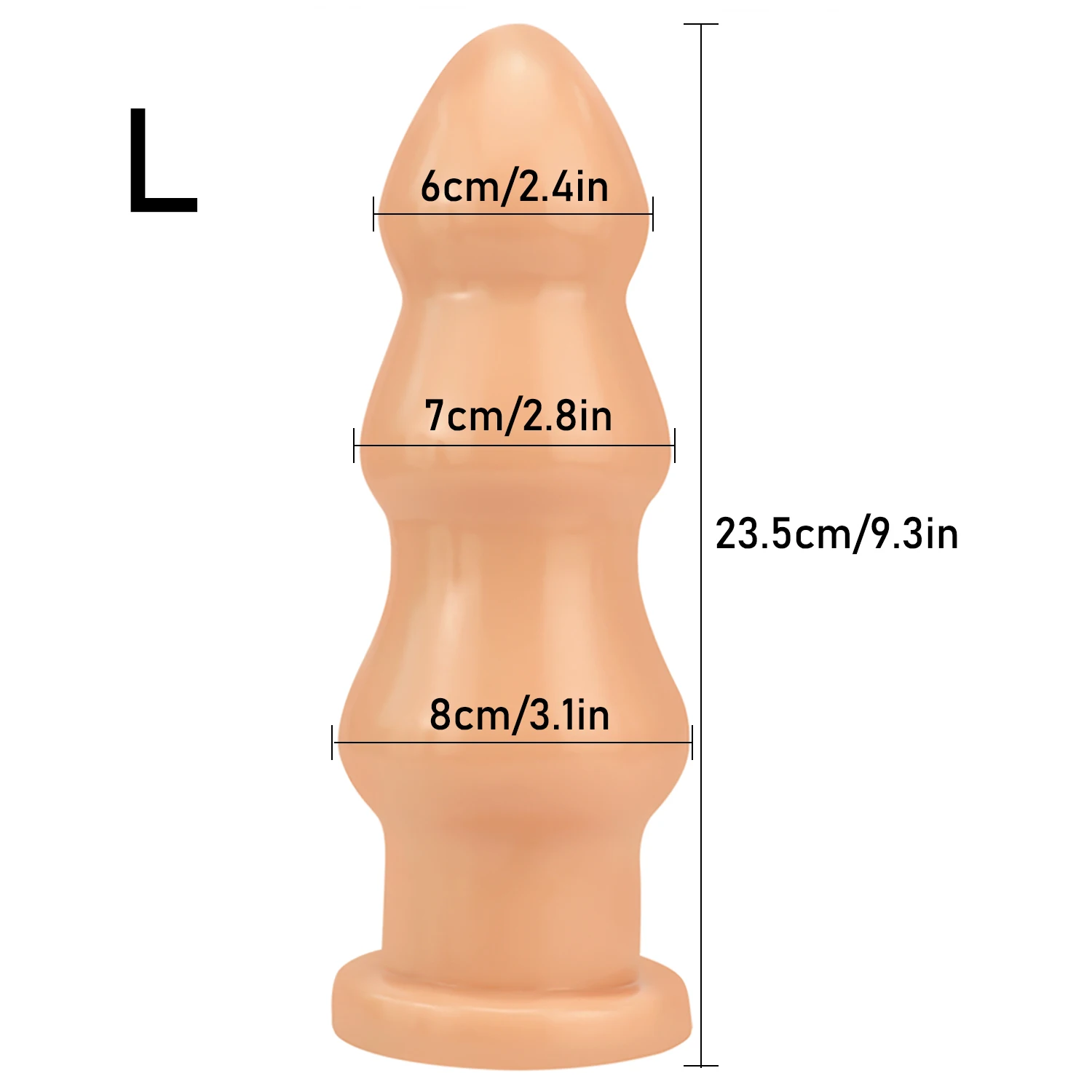 Sex Shop Oversize Anal Plug Dildo Stimulate Anus Vagina Unisex Butt Plug Soft Penis Anal Dilator Masturbator with Sucker Sex Toy