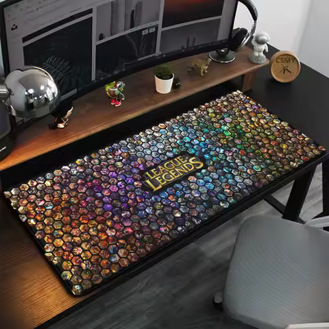 League of Legends Old Head Mouse Pad Game Pc Cushion Computer Keyboard Table Play Mat Gaming Room Accessories Anime Mousepad Rug