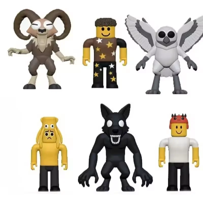 10 قطعة/المجموعة 99 ليال في الغابة أرقام أرقام تمثال البومة الماعز الذئب الغزلان 99 ليال في الغابة تمثال لعبة بلاستيكية هدية