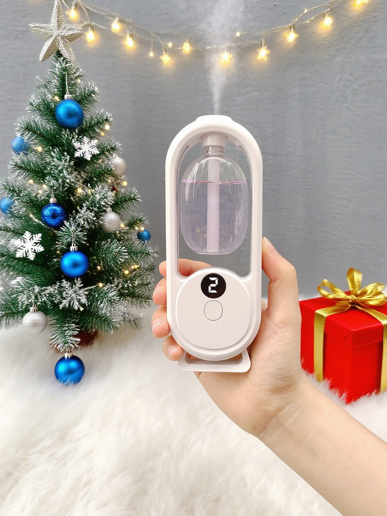 موزع روائح عطرية محمول قابل لإعادة الشحن هدية عيد الميلاد - عطر الزيوت العطرية - معطر الهواء - رذاذ إزالة الروائح الكريهة
