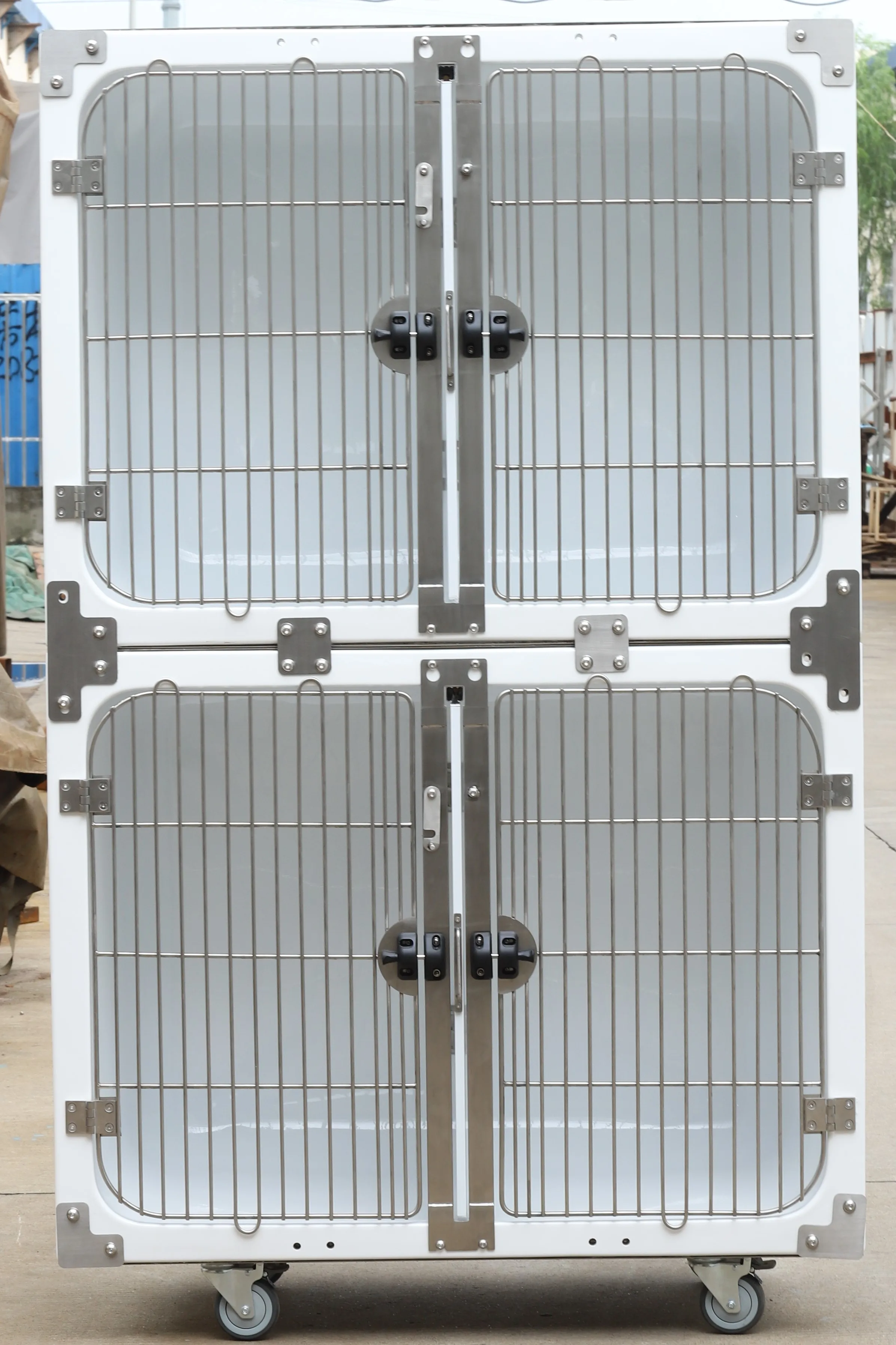 Aeolus Fiberglass Pet Cage Hospital Clinic Practice fiberglass Pet hospital cage Veterinary cage