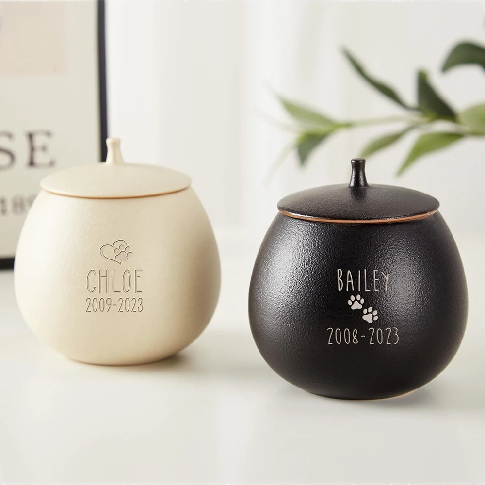 شخصية السيراميك الحيوانات الأليفة تذكار الكلب القط الطيور الجرار مخصص السيراميك Mmini الحيوانات الأليفة الجرار القط أرنب خنزير رماد الأثار #4