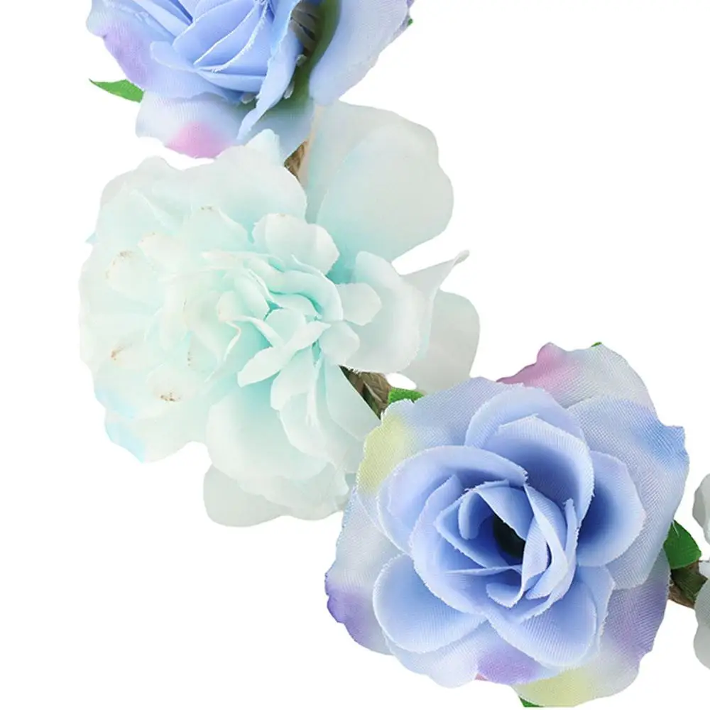 

Vintage Fashion Wedding Party Hairband Garland Rose Flower Floral Hoop Cloth Flower Crown Women Headwear Flower Headband Tiara