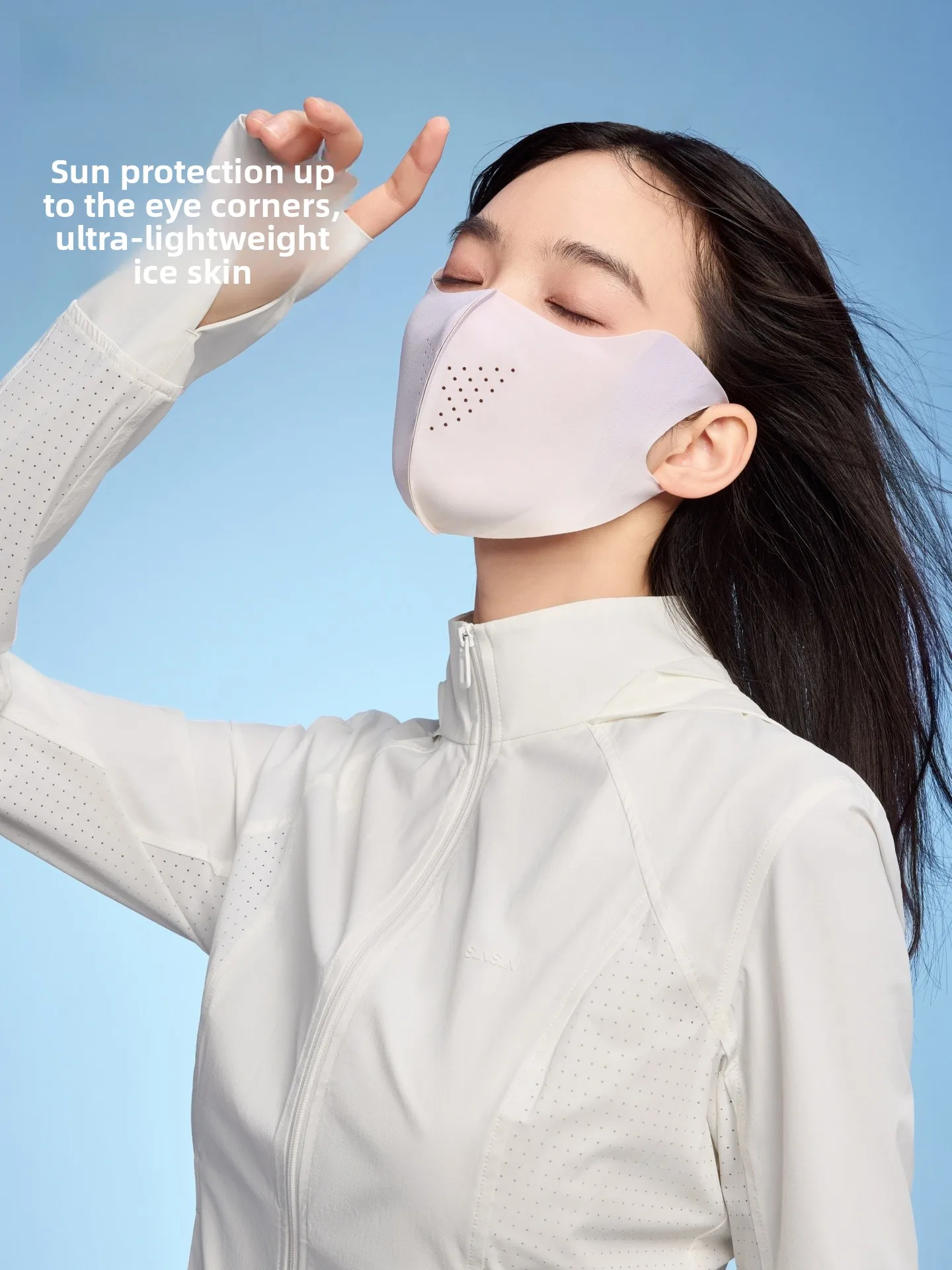 

Женская легкая дышащая маска для лица SIINSIIN с защитой от УФ-излучения, из нейлоновой ткани, ветрозащитная, для велоспорта