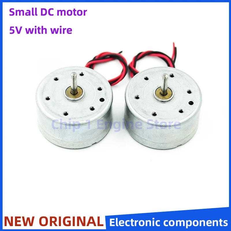 5/10PCS Round Mini Motor Micro RC300C DC 5V High Speed Motor For CD Player PH2.0mm Motors DIY Electronic Kit