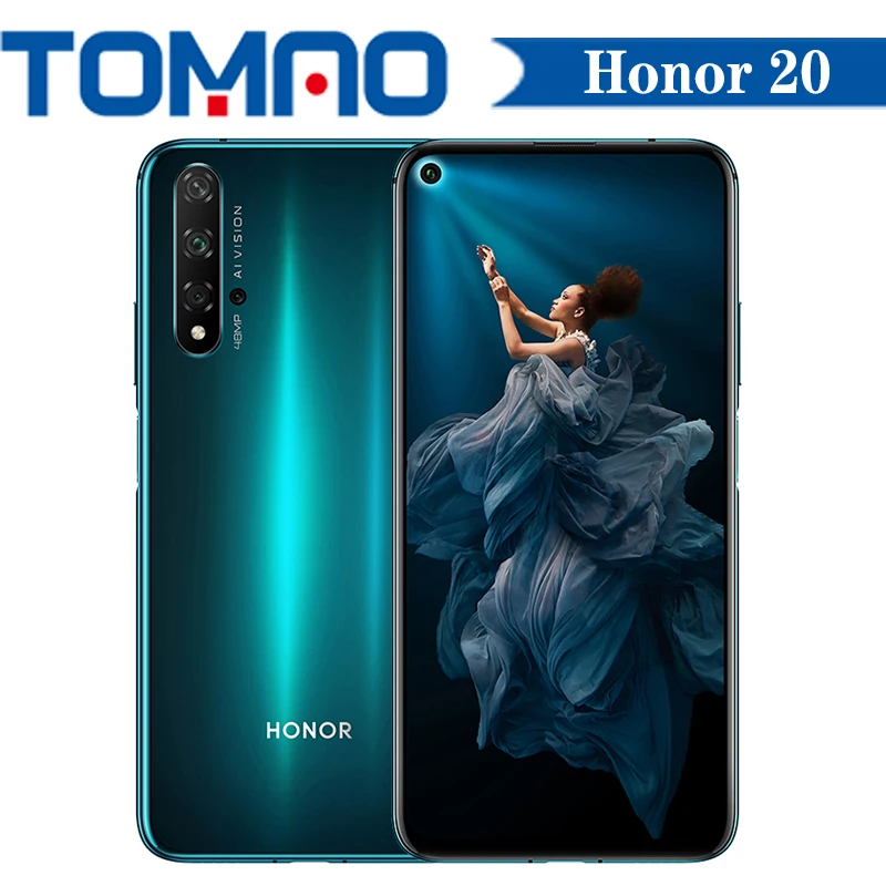 هاتف ذكي Honor 20 هاتف 6.26 "HiSilicon Kirin 980 8GB RAM 128GB 256GB ROM 48MP كاميرا خلفية رباعية أندرويد 10 متعدد اللغات #5