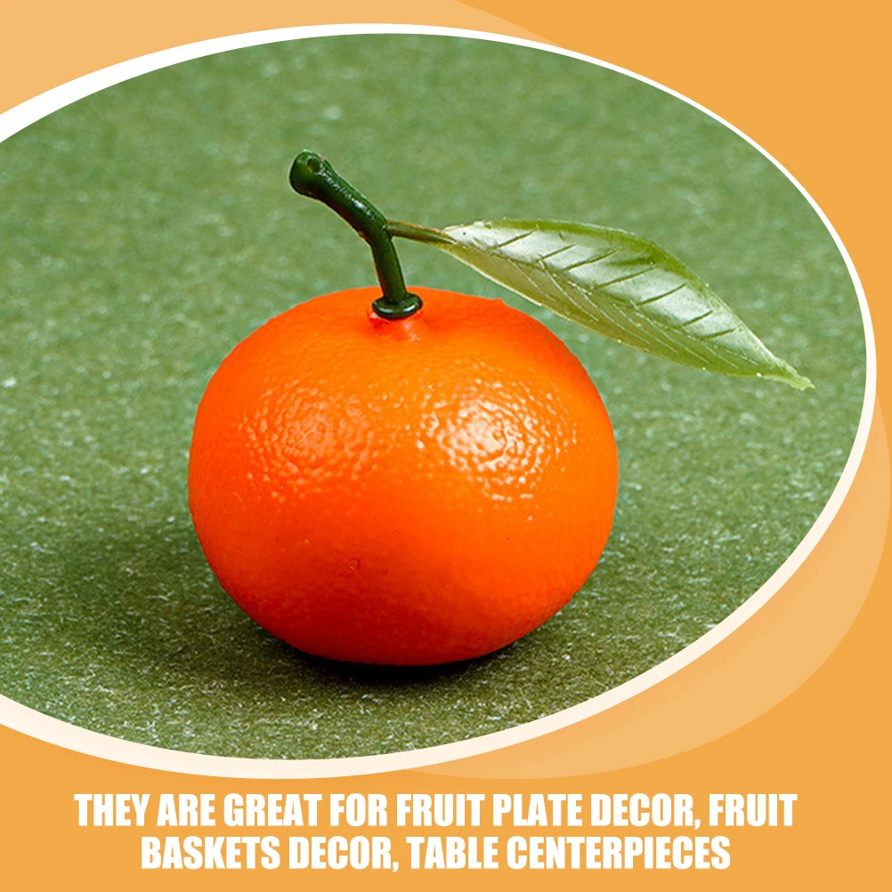 

6pcs Lifelike Artificial Fake Fruits Decor Simulation Oranges Home Decor Table Centerpieces Photo Props Fruit Display s