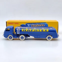 Azul Diecast modelo carro coleção, Dinky Brinquedos, 32CB, Tracteur Panhard, AVEC SEMI, Remorque, Nota NAPHTEX