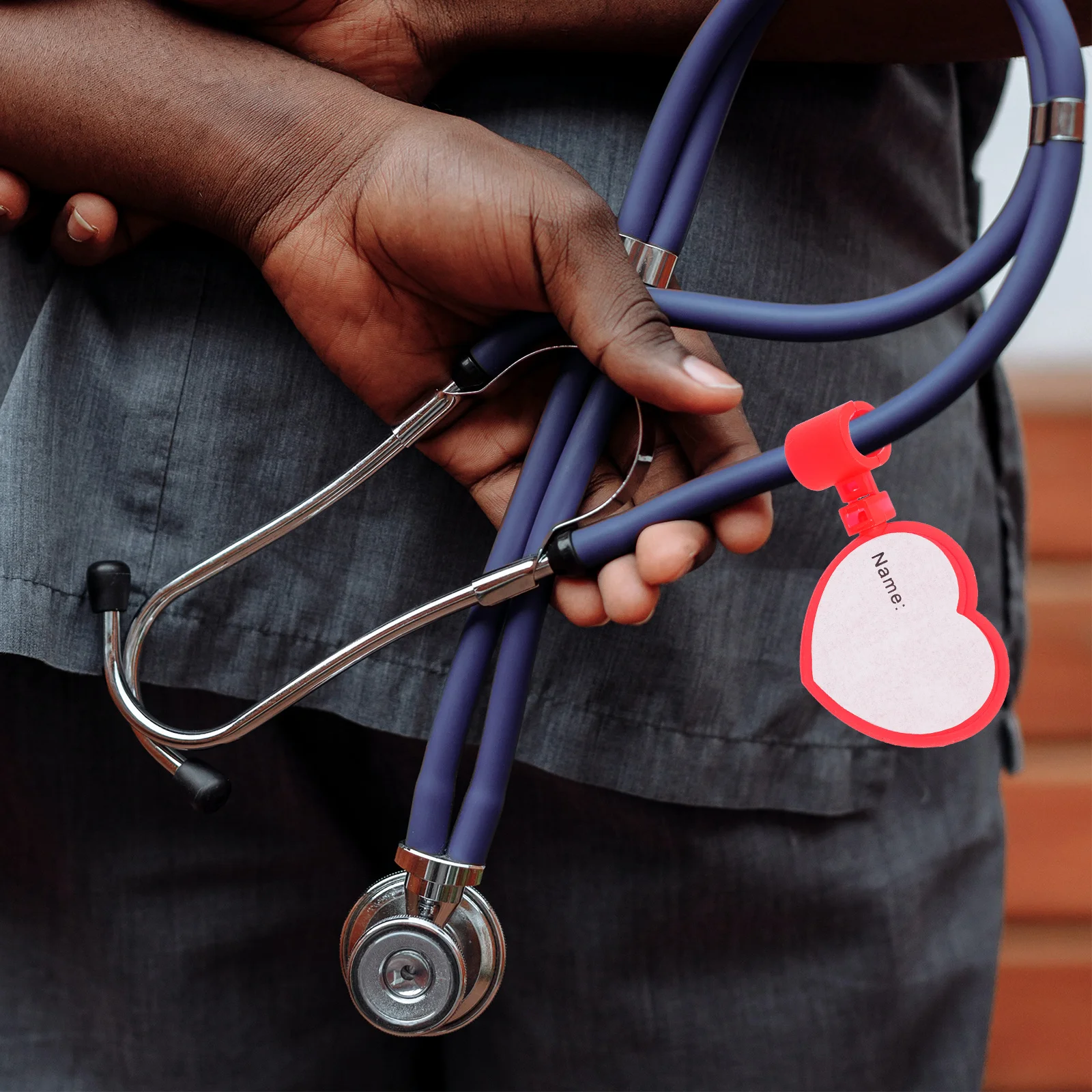 

8Pcs Plastic Stethoscope Name Tags Identification Clips for Nurse Doctor Hospital Tube Name Cards Stethoscope Tag