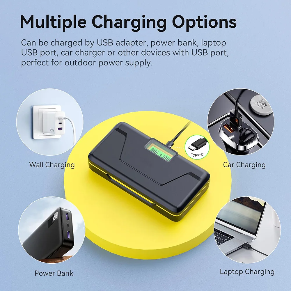 Nabíječka baterií LP-E6 je vhodná pro fotoaparáty Canon EOS R7, EOS R6, EOS R5 C, 90D, 80D, 70D, 5DS, 5DS R atd. - náhled 4