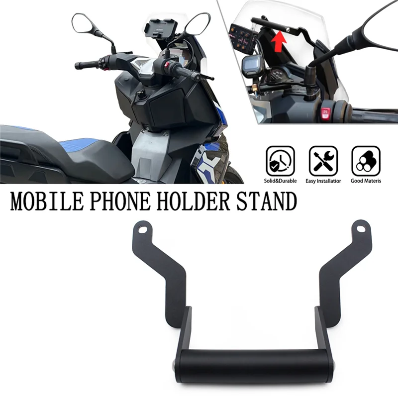 

12MM Phone Holder Mobile Stand Navigation Mount Bracket For BMW C400X 2019-2023 Motorcycle