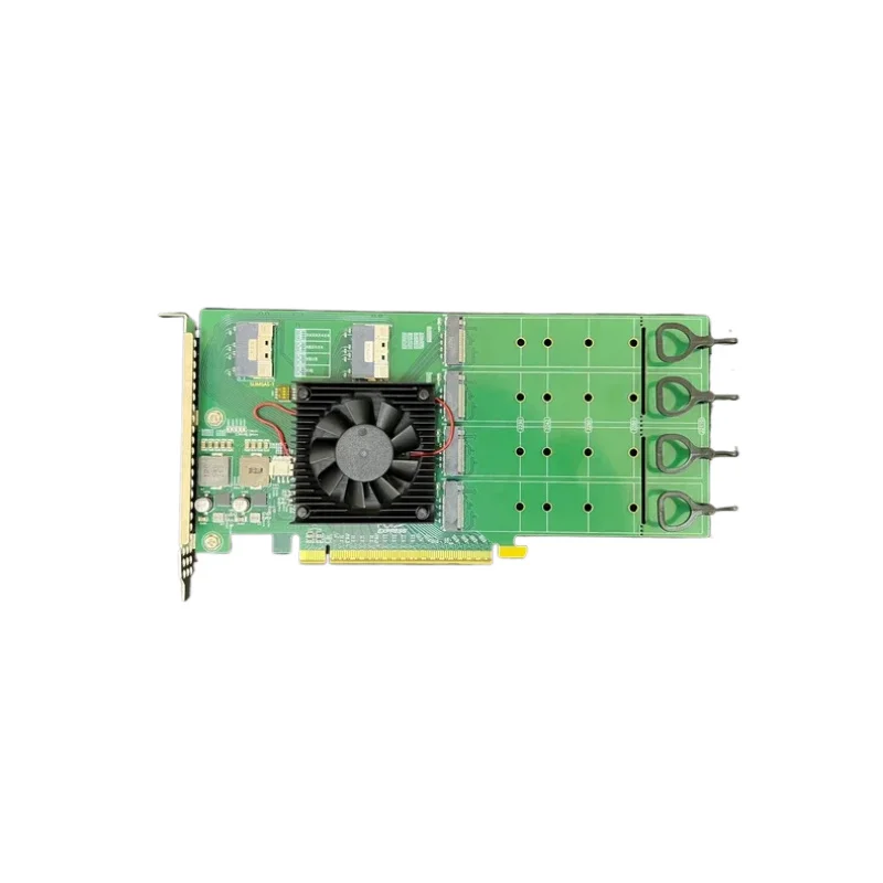 PLx8748 Four Port.2 Nvme U2 SSD Expansion Card Without Motherboard Disassembly