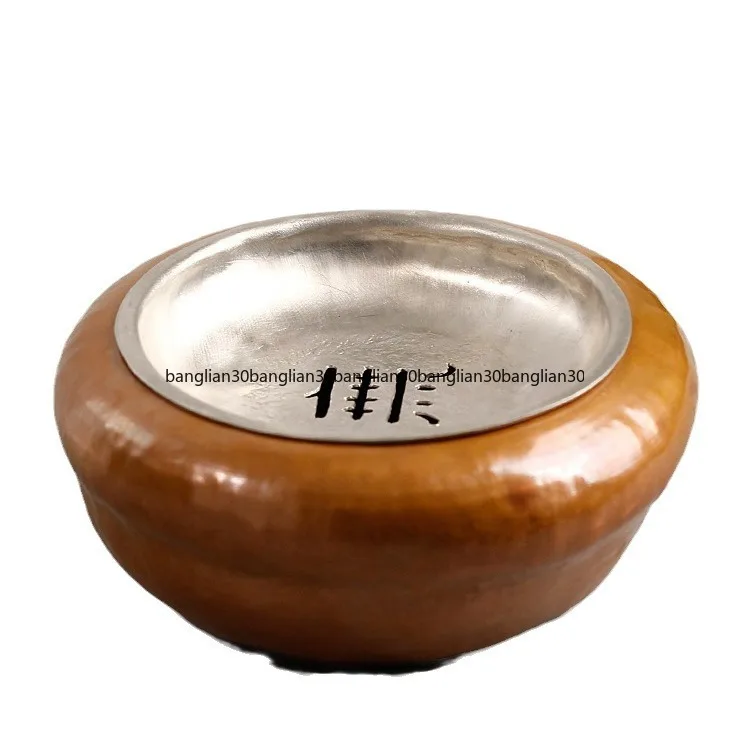 Pure Handmade Copper Jianshui Pure Tin Lid Pot Bearing Dry Brewing Table Kung Fu Tea Set