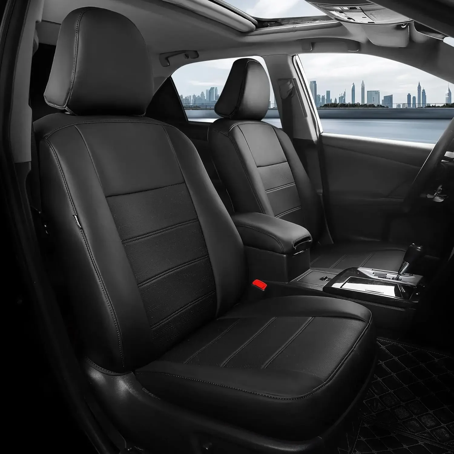 

for Toyota Camry Seat Covers L LE XLE 2012 2013 2014 2015 2016 2017- Custom Fit Car Seat Covers Full Set, Breathable Cloth cover